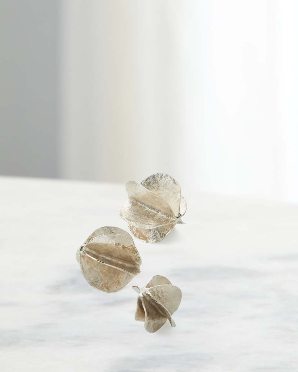 Silver Spheres, Set of 3